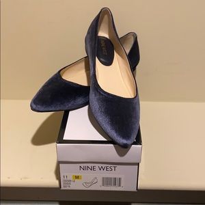 Navy Flat Shoes